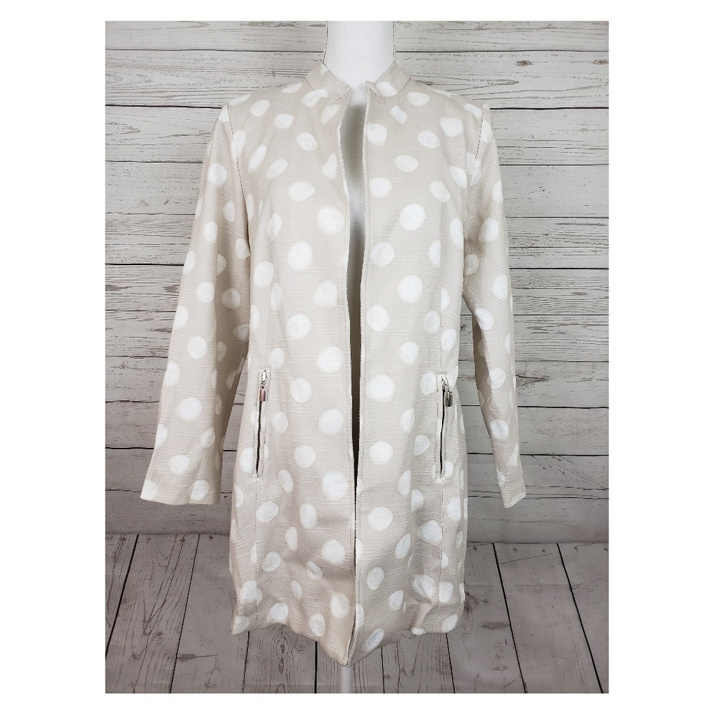 Chico's polka dot jacket